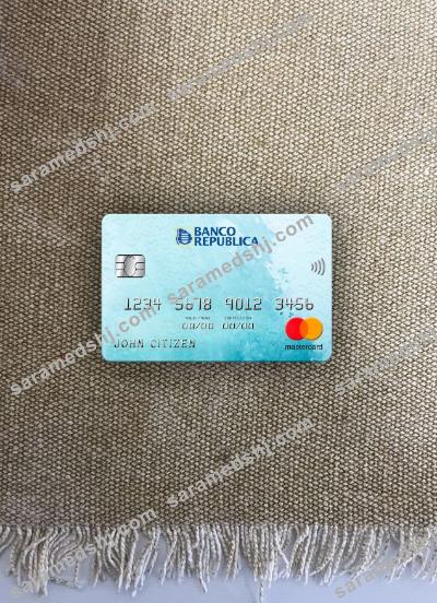 Uruguay Banco De La Republica Oriental Del Uruguay bank mastercard photolook front
